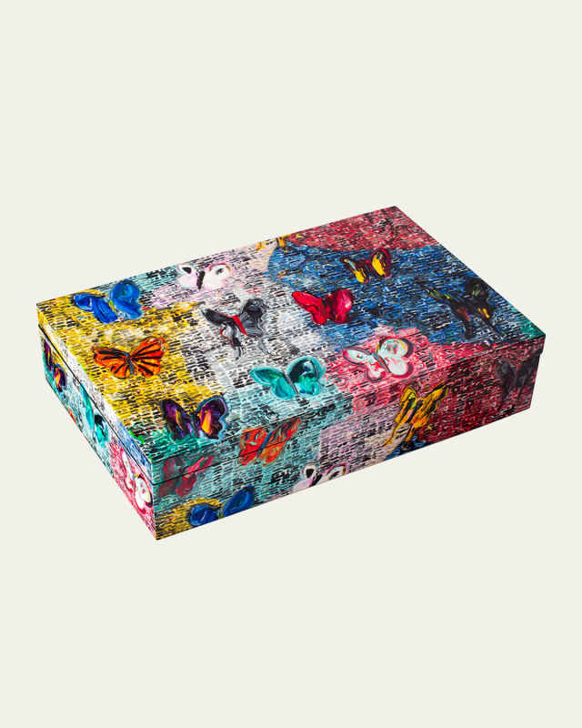 Butterflies & Guardians Lacquer Box